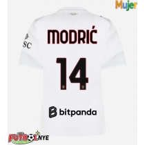 Camiseta AC Milan Luka Modric #14 Visitante Equipación para mujer 2026-27 manga corta